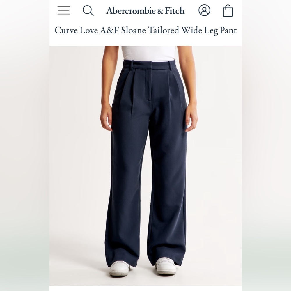 Curve Love Sloane Wide Leg Trousers Abercrombie